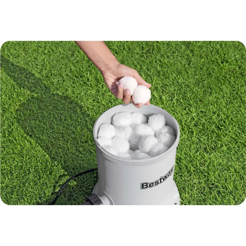 High-quality Bestway 58870 filter pump with filter balls for pool use