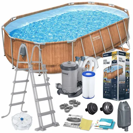 13in1 Bestway 56719N garden frame pool 610 x 366 x 122 cm for outdoor fun