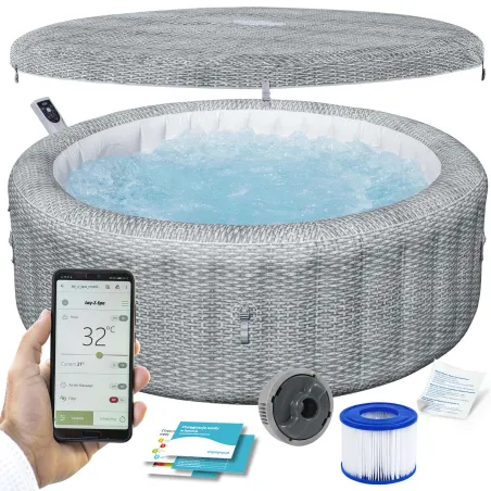 Inflatable Lay-Z Bali Grey SPA for 6 people, comfortable and relaxing inflatable spa