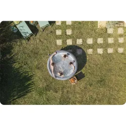 Durable inflatable Lay-Z Bali Grey SPA, easy to set up and use