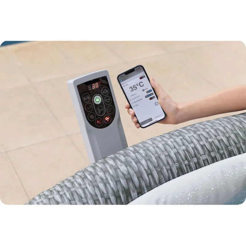 Perfect inflatable Lay-Z Bali Grey SPA for summer garden parties