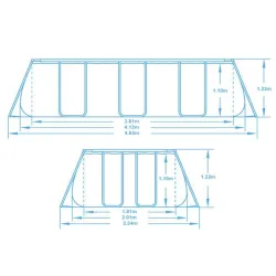 Garden frame pool perfect for relaxation Bestway 56456N