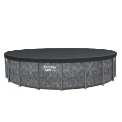 Easy-to-assemble 610x132 cm frame pool, great for kids' enjoyment