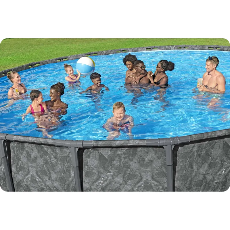 Bestway 561JZ frame pool, spacious 671 x 132 cm for family fun