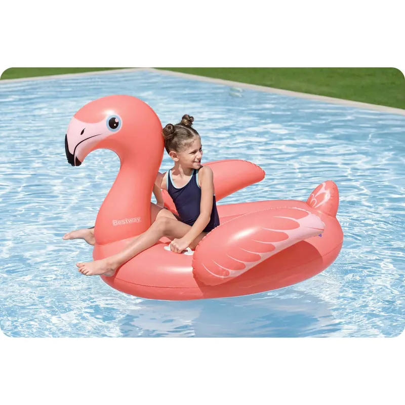 Flamingo inflatable mattress for kids 138 x 107 cm Bestway 41525