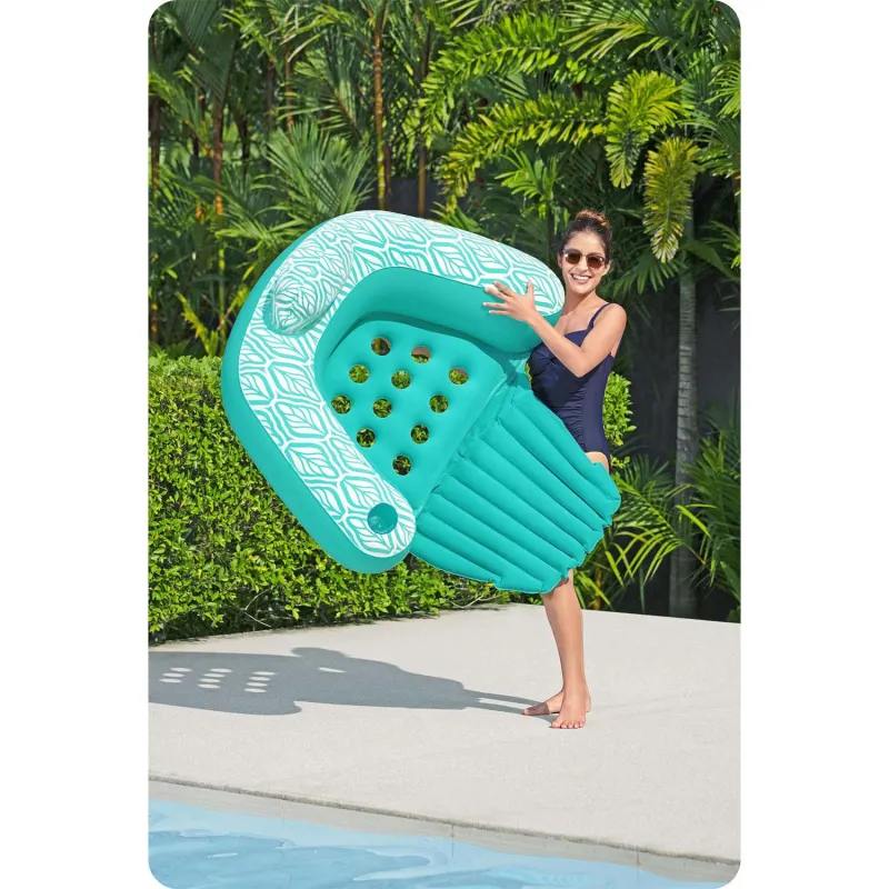 Comfort Plush Pro inflatable chair, stylish and comfortable for poolside use