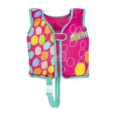 Pink swimming vest for children S/M Bestway 32176, lightweight and safe for kids