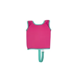 Lightweight pink swimming vest for children, designed for comfort