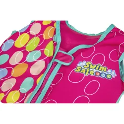 Pink swimming vest, perfect for pool and beach use for kids