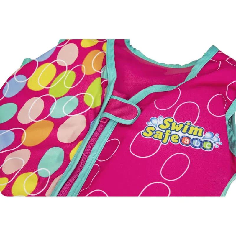 Pink swimming vest, perfect for pool and beach use for kids