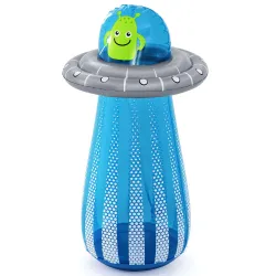Fun UFO-shaped water sprinkler, colorful and attractive for children