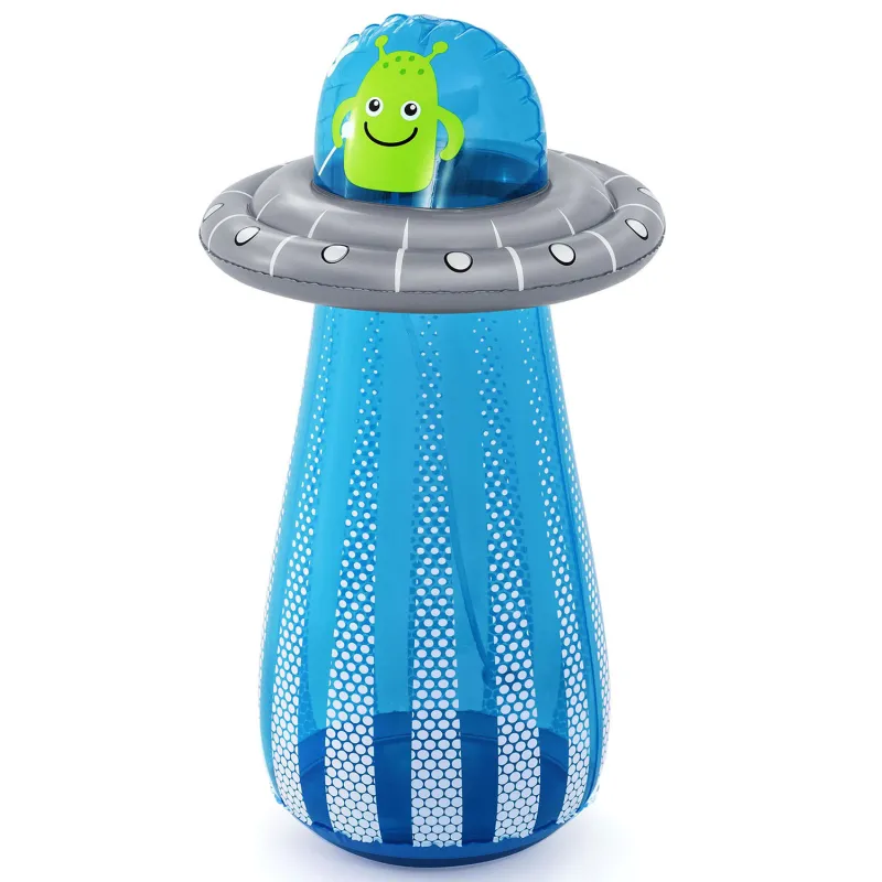 Fun UFO-shaped water sprinkler, colorful and attractive for children