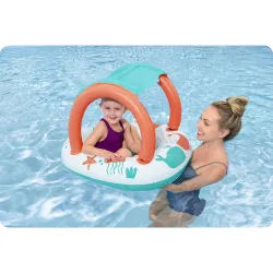Colorful kids' pontoon, great for pool playtime