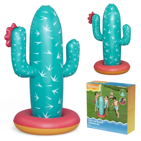 Inflatable cactus water sprinkler for outdoor fun for kids