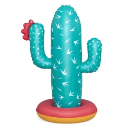 Inflatable cactus with water sprinkler for kids' garden fun
