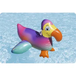 Toucan inflatable swimming mattress 141cm, perfect for pool or beach fun for kids
