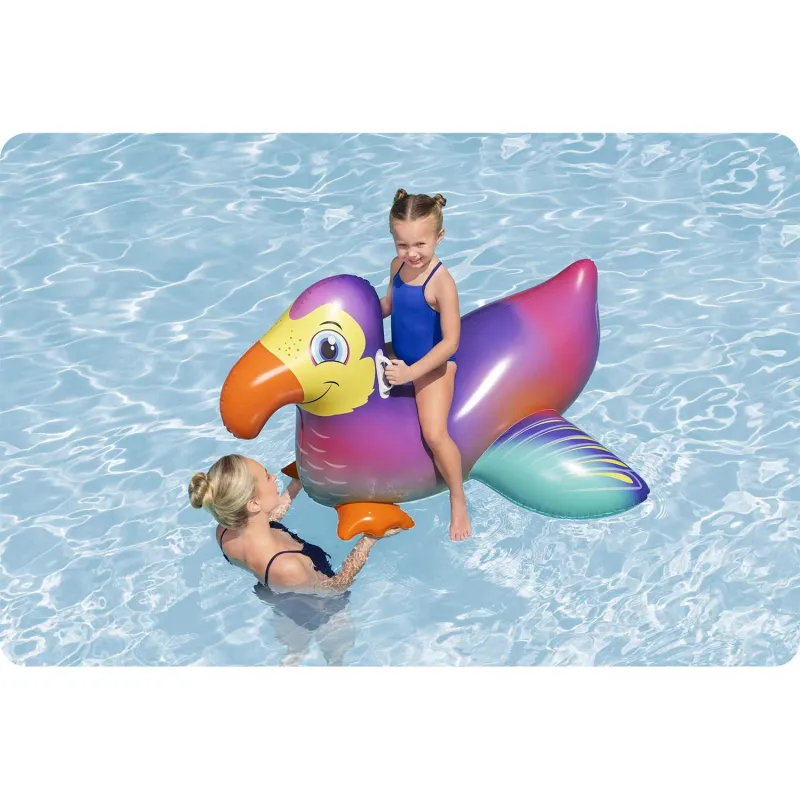 Toucan inflatable mattress 141cm, made of durable material, safe for children