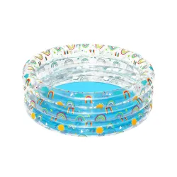 Kids inflatable pool 170x53 cm in blue, perfect for the garden