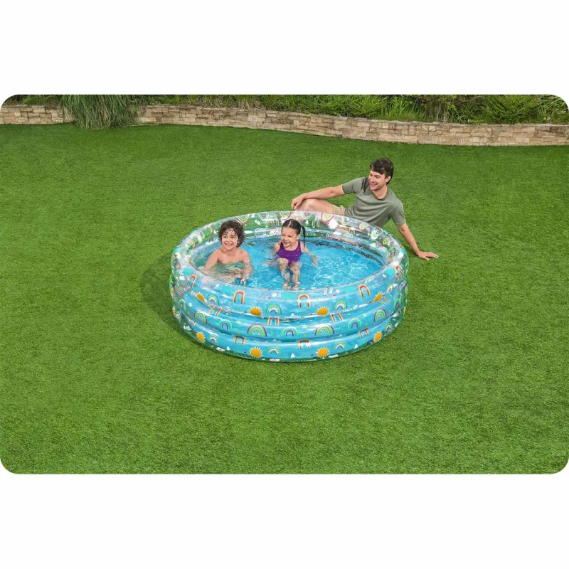 Inflatable pool 170x53 cm, easy to store and transport