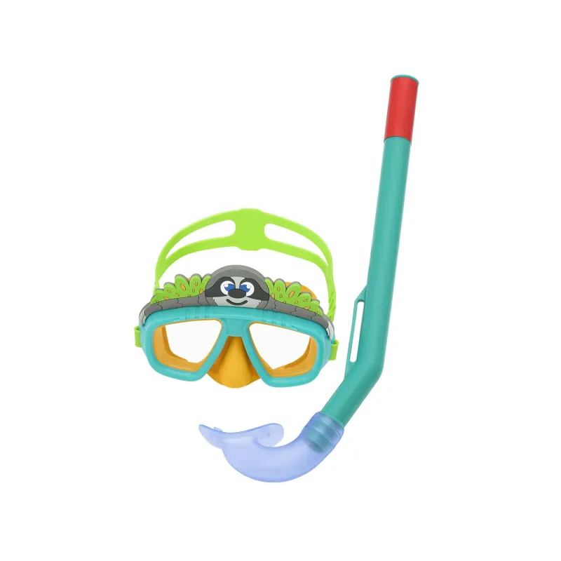 Kids' diving set in turquoise, great for summer holidays by the water