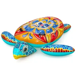 Inflatable turtle airbed 186 x 168 cm for water Bestway 41523