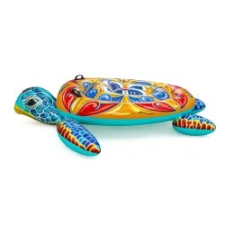 Green turtle swimming airbed 186 x 168 cm Bestway 41523
