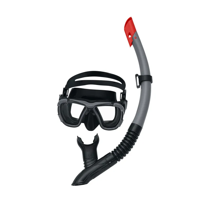 Stylish grey diving set, great for holiday snorkeling