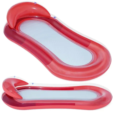 Red swimming airbed Bestway 43103, comfortable inflatable water accessory