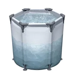 Ice bath barrel 253L, perfect for post-workout relaxation, outdoors
