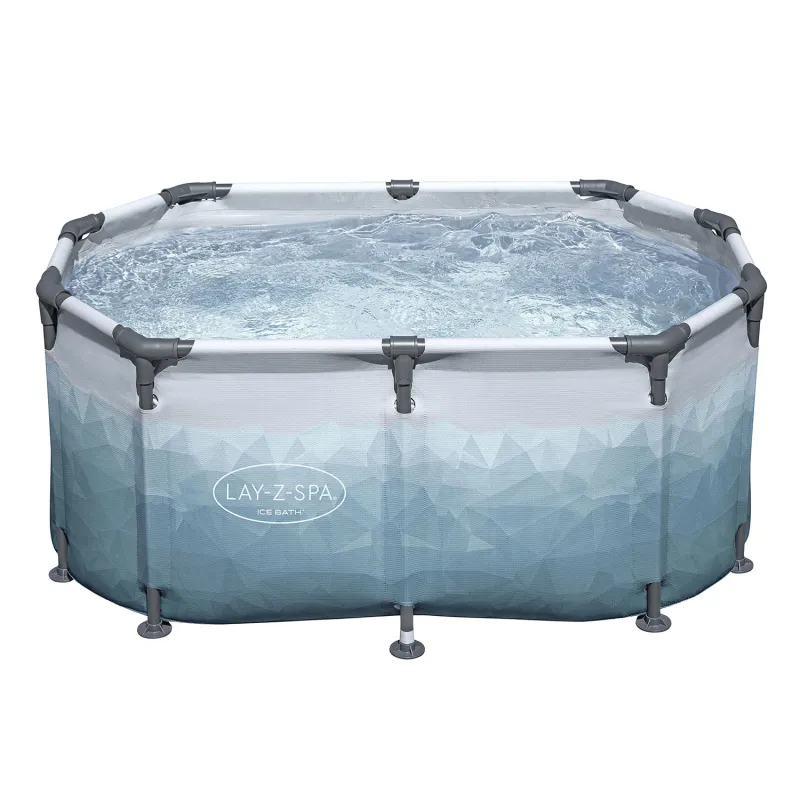 Ice Bath Barrel 431L Bestway 6002N, blue color, swimming pool