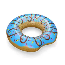 Stylish blue swimming ring, perfect for the beach