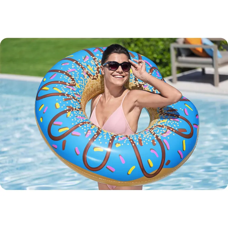 Ideal for garden or pool fun, blue ring 107cm