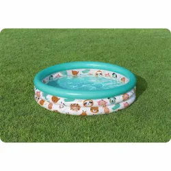 Bright inflatable baby pool 102x25 cm, great for the garden or terrace