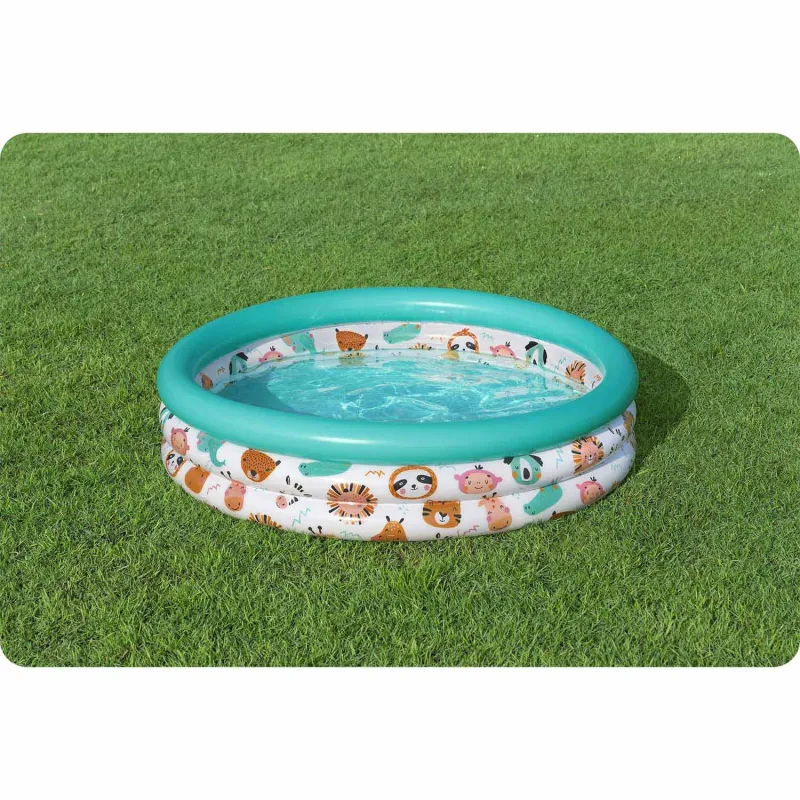 Bright inflatable baby pool 102x25 cm, great for the garden or terrace