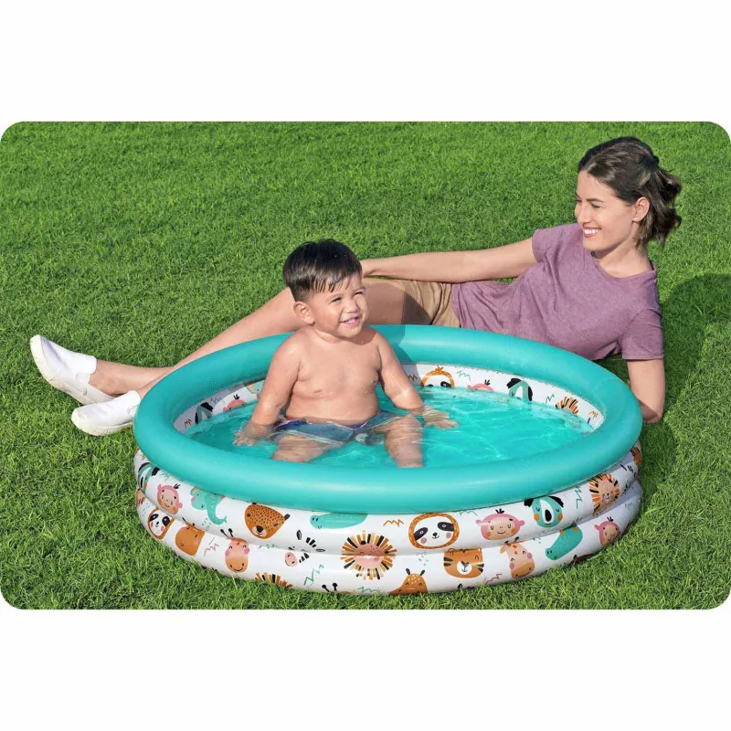 Perfect inflatable baby pool for summer garden fun