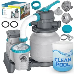 Bestway 58497 Sand Filter Pump 6056 L/h + Multifunctional Tablets