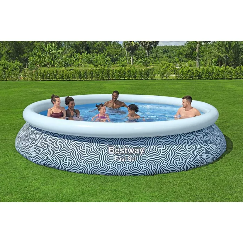 Garden pool 396 x 84 cm, blue color, perfect for the garden