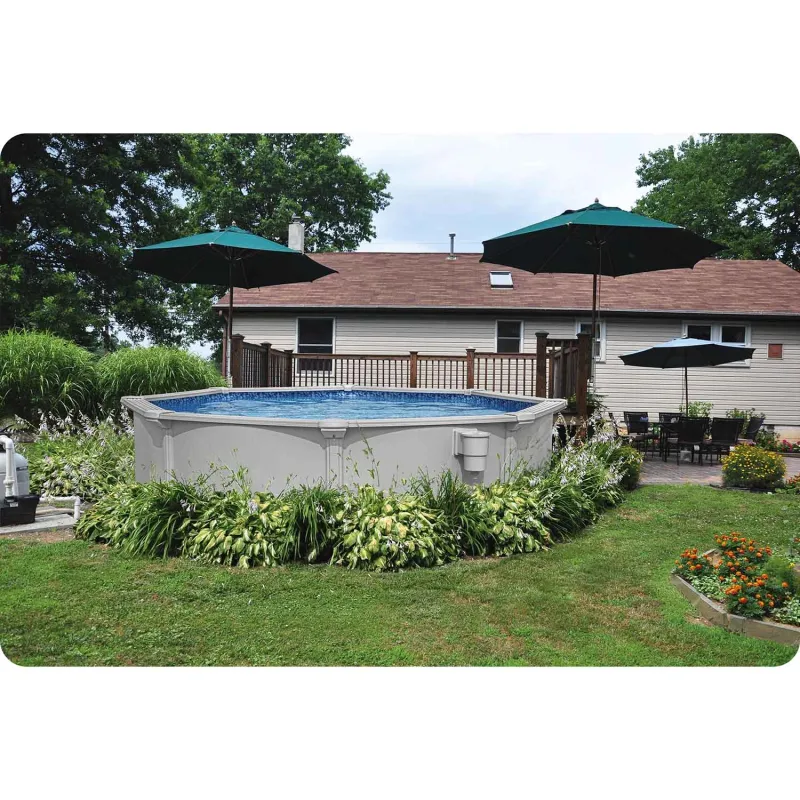 Blue 305 x 122 cm garden pool, perfect for relaxing outdoors