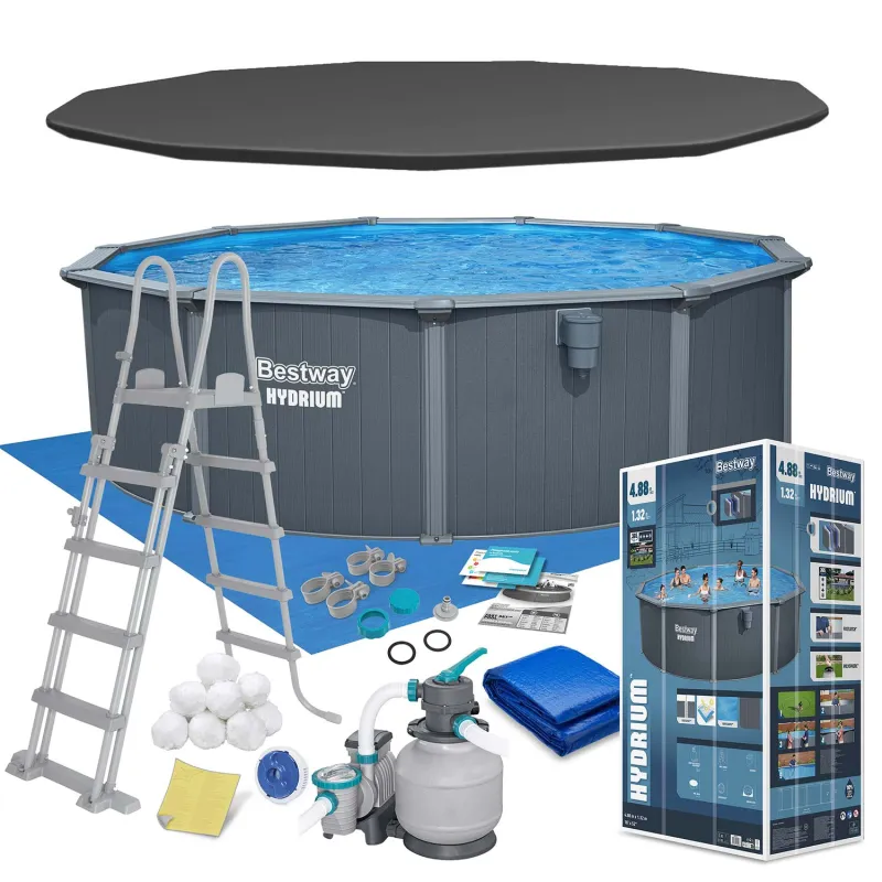 Bestway 561CU Year-Round Panel Garden Pool 488 x 132 cm, perfect for outdoor use