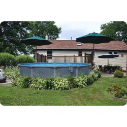 Garden pool 488 x 132 cm, stylish and functional for outdoor spaces