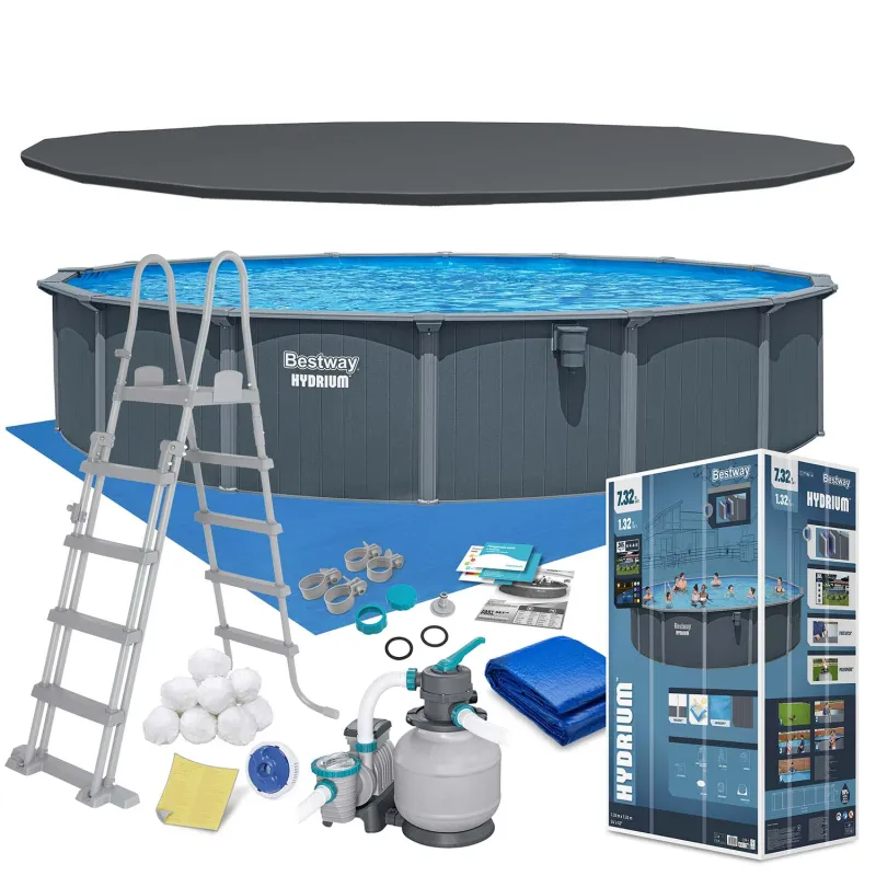 Year-round panel garden pool 732 x 132 cm, perfect for outdoor use