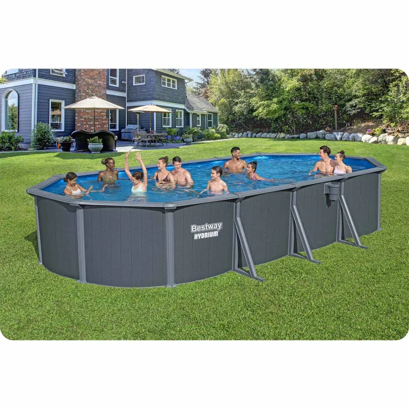 Durable garden pool 732x366x132 cm with panels Bestway 561CW