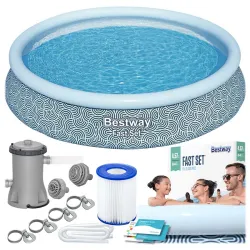 Garden frame pool 457 x 84 cm, durable PVC material, easy set pool
