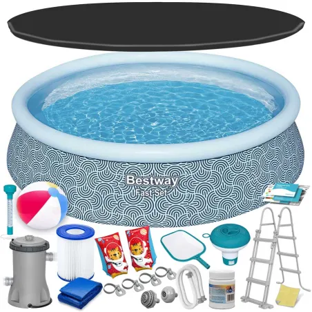 Bestway 57372 frame pool 457 x 107 cm, perfect for summer fun in the garden
