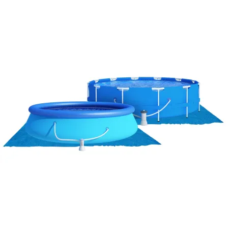 Universal pool ground mat 488 x 488 cm, durable and weather-resistant