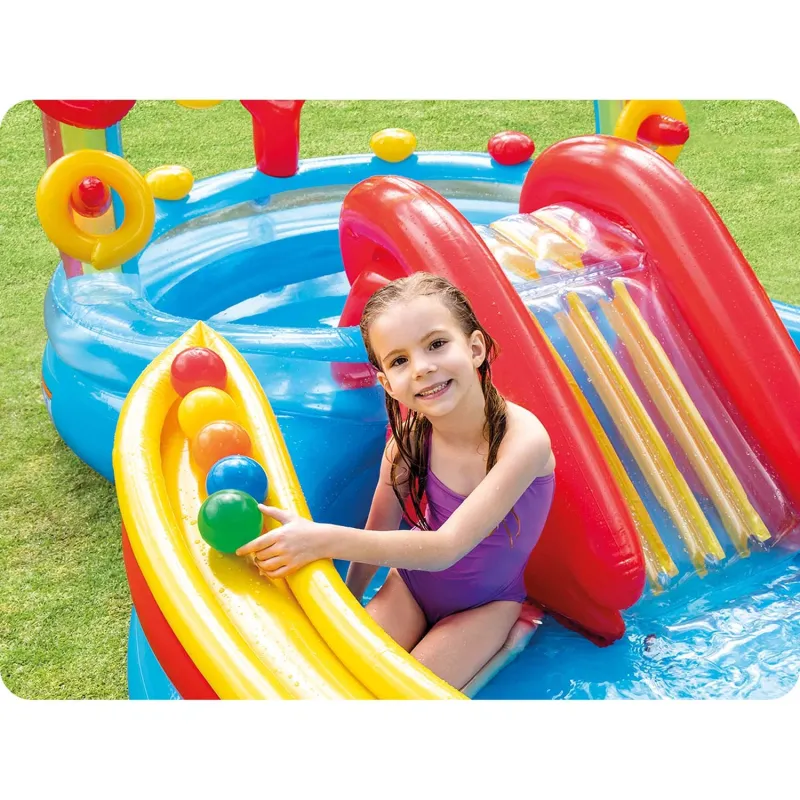 Durable PVC inflatable playground for endless summer fun