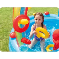 Fun inflatable playground for kids on hot summer days