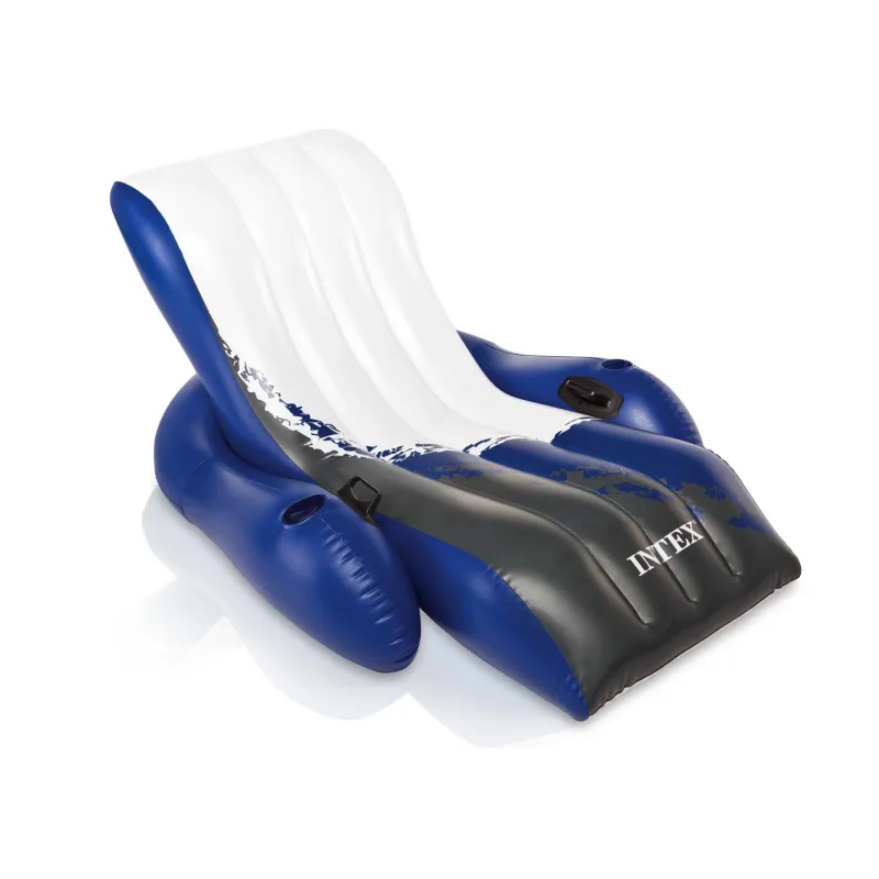 Contoured swimming airbed 180 x 135 cm, comfortable and practical water toy