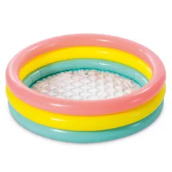 Colorful inflatable pool 86 x 25 cm, perfect for kids in the garden