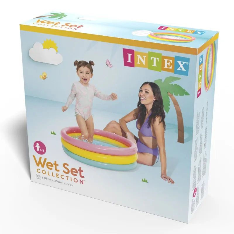 Inflatable kiddie pool 86 x 25 cm, great for summer fun in the garden